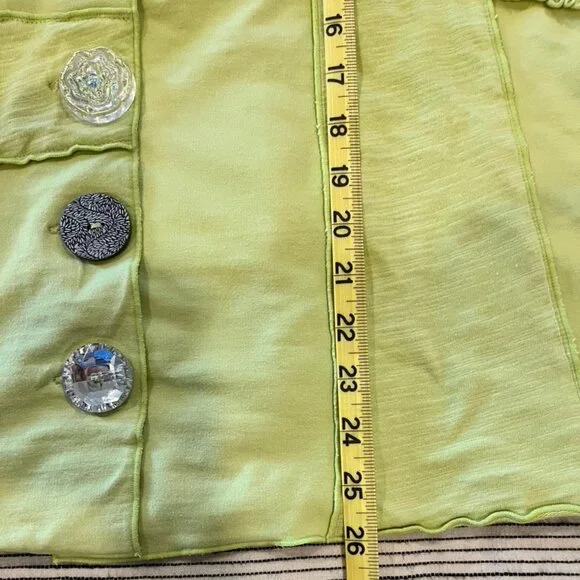 Funky Neon Buddha Lime Green Jacket, L - Picture 7 of 9